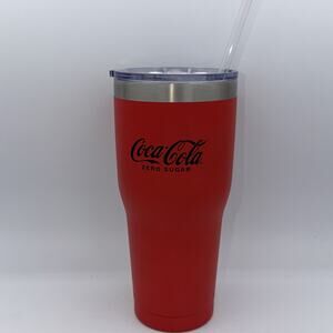 Limited Edition Coke Zero 32 Oz Stainless Steel Straw Tumbler Cup Mug Coca Cola